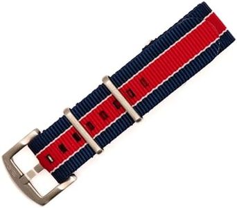BluShark - Original Collection Military-Style Waterproof Watch Strap, Fits All Timepiece Brands, Durable Nylon Wristwatch Accessories with Stainless Steel Buckle, Ryder Cup, 22mm