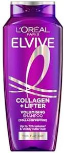 L’Oréal Paris Elvive Collagen + Lifter Volumising Shampoo for an Instant Volume Injection that Lasts up to 72H, for Flat or Thin Hair of all hair types, 500ml