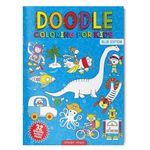 Doodle Coloring For Kids - Blue Edition