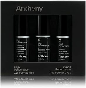 Anthony High Performance Trio Kit. Includes Eye Cream (0.5 Fl Oz), Vitamin C Facial Serum (0.5 Fl Oz), and Vitamin A Hydrating Facial Lotion (0.5 Fl Oz). Anti-Aging Powerful Trio for All Skin Types