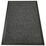 Large/Small Grey Barrier Mat Heavy Duty Indoor Outdoor Dirt Trapper Door Mat Non-Slip Entrance Rug Shoes Scraper Absorbent Carpet (60cm_x_90cm)