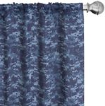 Ambesonne Camo Curtains, Retro Comp