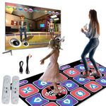 Dance Mat for Girls, Light Up Dance Pad, Kids Musical Dance Play Mat with 100 Songs, 5 Game Modes, 2-Player Interactive Fitness Mat for TV & Computer Games, Fun Christmas Birthday Gift for Boys & Girl