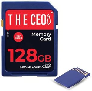 THE CEO Memory Card Ultra SDHC UHS-I 90MB/s – High-Speed & Reliable Camera Card - Class 10 for Fast Read/Write Ideal for Full HD Video & Photography- Get a Durable 128GB SD Card for Long-Term Storage