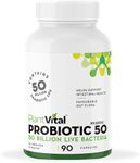 PlantVital Probiotics for Women - 50 Billion Cfu 15 Bacteria Strains - Probiotic Supplement - Probiotics - Gluten and Soy Free Probiotics Women - Probiotic Women - 3 Month Supply - 90 Capsules