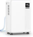 Aiusevo Aiusevo 30 Pint Dehumidifier for Basement, 2000 Sq. Ft Dehumidifiers for Home with Drain Hose, 3 Modes, Smart Humidity Control, 24H Timer, 0.52 Gal Water Tank, for Bedroom, Bathroom, RV