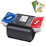 OBLITZON Automatic Card Shuffler Machine, Electric Card Shuffler for 1-2 Decks One-Touch AUTO & Manual Mode Rechargeable 2000mAh Battery Low Noise Ideal for Poker UNO Blackjack Skip-Bo Phase 10