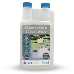 NT Labs Pond Magiclear, Clears Green and Cloudy Water, Control Against Algae Build up, Improves Pond Water Quality, Pond Water Flocculant (1 Litre)