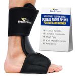 Brace Direct Dorsal Adjustable Night Sleeping Splint - for Plantar Fasciitis Relief, Arch Support, Heel Foot Pain, Tendonitis, Drop Foot