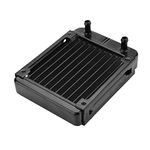 Computer Radiator Water Cooling, 120MM 10 Tubes Heat Exchanger CPU Heat Sink, Aluminum Heat Exchanger Radiator for PC CPU Cooling System