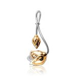 FOURSEVEN Jewellery 925 Sterling Silver Pendant | Gold Plating Lotus Bud Pendant, Fits in Necklace for Women and Girls