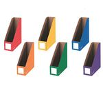 Bankers Box Classroom Magazine File Organizers, 4-Inch, Assorted Colors, 6 Pack (3381901)