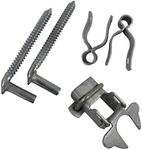 Chain Link Fence Gate Kit for Wood Posts by Prime Retreat