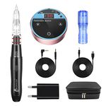 P70 Permanent Makeup Machine kit-BIOMASER Permanent Makeup Microblading Tattoo Machines with Swiss Motor Rotary Pen Mini Power Supply Cartridge needles for Eyebrow Eyeliner Lip