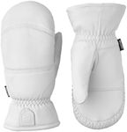 Hestra Leather Box Mitt, Off White, 9