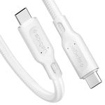 Spigen DuraSync USB C to C 3.2 Gen 1 Cable, Official E-Mark, 100W & 5Gbps, 1m, Cotton Braided Power & Data Transfer USB C Compatible with Macbook, iPad, Galaxy, Huawei, Pixel, and More