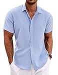 COOFANDY Men's Summer Linen Shirt -