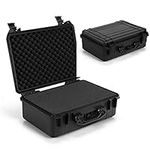 GiantexUK Waterproof Hard Case, Protective Camera Case with Customized Foam, Portable Outdoor Tool Box for Electronics, Drones,Cameras and Firearms(18 Inch, 45x34x18cm)