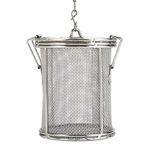 Stainless Steel Spice Filter, Tea Ball Strainer Soup Seasonings Basket Tea Ball Loose Leaf Tea Steeper Seasoning Separation Filter with Extended Chain Hook for Brew Tea, Spices and Seasonings(8 * 10cm)