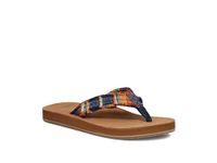 Sanuk Men's Fraid Not Blanket Flip-Flop, Multi, 9