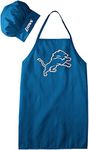 NFL Detroit Lions Chef Hat & Apron Set, Blue, One Size