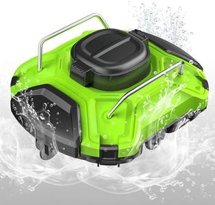 【2025 Upgraded】 Cordless Robotic Pool Vacuum Pool Cleaner Automatic Pool Cleaning Robot 25° Climbing, 120Mins Running Time, Self-Parking, Powerful Suction Pool Cleaner Vacuum Irregular Swimming Pools