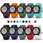 COLAPOO 10PACK Multicolor Bands Compatible with Garmin Forerunner 245/645,20mm Soft Silicone Wristbands for Garmin 245 Music/645 Music/Venu/Venu Sq/Vivoactive 3(10 PACK)