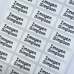 UltraStick Waterproof Printed Name Labels Great for Lunch Boxes, Water Bottles, Baby Bottles, tins, Stationery. The Labels Will Also Stick to Clothing Labels. Quantity 30