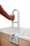 PEPE - Bathtub Grab Rails for Bathroom (Bathtubs with Flat Rim ≥3.15"), Support Grab Handles for Disabled, Bathtub Grab Bars for Elderly, Handrail for Bathroom, White Bathtub Safety Rail for Adults