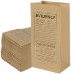 Paper Evidence Bags 9.45 * 5 * 3 inch Crime Scene Paper Evidence Bag for Receipts (25)