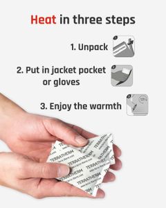 TerraTherm Hand Warmers – 5 Pairs Disposable Heat Packs