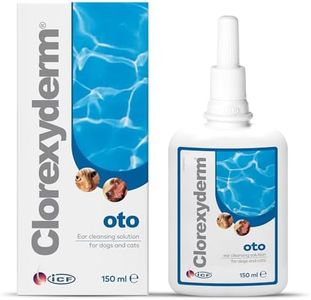 ICF | Clorexyderm® oto Cat & Dog Ear Cleaner Solution | Ear Wax Removal Ear Drops in a Dropper Bottle for Bad Odour, Sensitive or Itchy Ears | 150 ml