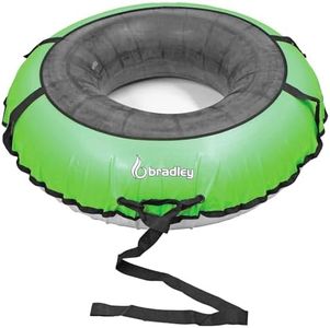 Multi-Rider Snow Tube with 60" Heavy Duty Cover | Sledding Tubes Made in USA Bright Green