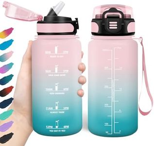 HoneyHolly Botella Agua, 500 ml con Pajita, Botella de Agua, Prueba de Fugas, Botella Agua Niños Colegio, Libre de BPA, Cantimplora para Niños, Deporte, Running, Gimnasio, Bicicleta