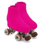 AQUILONE 100 Denier Skating Cover, Ice Roller Skates Protection, Reinforced Tip, Figure or Sport Skating Cover – Made in Italy (Fuchsia, 39/42)