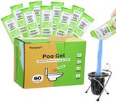 Portable Toilet Powder, 60 Pcs Fast-Absorbing Camping Toilet Chemicals, for Camping Outdoor Recreation Portable Toilet Rapidly Biodegradable Eco Poo Gel, Liquid Waste Gelling