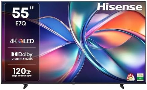 Hisense 139 cm (55 inches) E7Q Series 4K Ultra HD Smart QLED TV 55E7Q (Black)