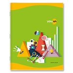 Navneet Youva YOUVA Graph Book For Students | Soft Bound | Big Size - 22 Cm X 28 Cm | 1 Side Graph (1Mm) & 1 Side Ruled | 96 Pages | Pack Of 3