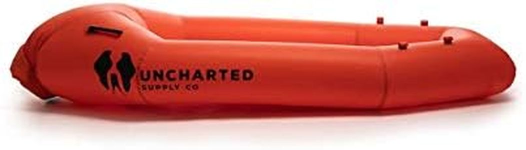 Uncharted Supply Co. Rapid Raft 1.0 - Lightweight Inflatable Pack Raft for Survival, Emergency Prepardness, Fishing, and Camping - Burnt Orange