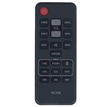 NC306UH NC306 Replacement Remote Control Applicable for Sanyo Sound Bar System FWSB415E-A Soundbar