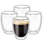 ComSaf Glass Coffee Mugs 350ml(Set 