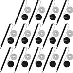 Secure Pen with Chain Counter Pen Reception Desktop Pen Adhesive Holder for Home Office Supplies, Black Ink