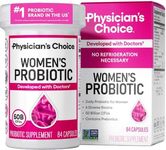 Physician's Choice Probiotics for Women - PH Balance, Digestive, UT, & Feminine Health - 50 Billion CFU - 6 Unique Strains for Women - Organic Prebiotics, Cranberry Extract+ - Womens Probiotic - 84 CT