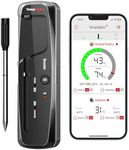 ThermoPro TempSpike Premium Truly Wireless Meat Thermometer up to 500FT Remote Range, Bluetooth Meat Thermometer with Wire-Free Probe, Meat Thermometer Wireless for Sous Vide Smoker Rotisserie Brewing