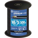 Southwire 49275145 500 ft. 18/5 Black Solid UL Burial Sprinkler System Wire