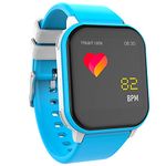 Zoook Dash Junior Smart Watch for Kids - 8Games, 10Alarms, 6sports Modes, 100+Watch Faces, Step Counter, Water Reminder, IP 68 Water-Proof, Heart Rate, Child Lock, Sleep Monitor, 7days Battery(Blue)