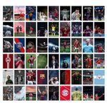 Wallgasm Football Collage Kit - Set of 54, 4 x 6 Inches Posters | Poster Set For Room, Wall Art for Bedroom, Gym, Office (FOOTBALL)