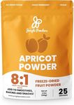 Jungle Powders Apricot Powder 3.5 Ounce Powdered Freeze Dried Apricot Fruit Smoothie No Sugar Added Additive and Filler Free Dehydrated Apricots Extract For Baking & Flavoring No Apricot Seeds Kernels