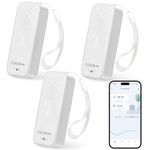 GEEVON-LINK 3PCS WiFi Thermometer Hygrometer, Smart Humidity Temperature Sensor with App Notification Alert, Free Data Storage Export, Wireless Remote Monitor for Room Greenhouse Incubator Wine Cellar