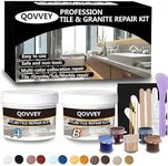 Tile & Fiberglass Quartz Countertop Repair Kit (Color Match), Granite & Tub Repair Kit, 4 oz Porcelain Sink Mable Chip Repair Kit for Cracks Chips Dents Holes Almond Biscuit Bone (Multicolored)